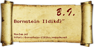 Bornstein Ildikó névjegykártya