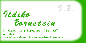 ildiko bornstein business card